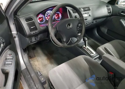 2003 Honda Civic Lx z USA, uszkodzony, nr VIN 2HGES16553H578332